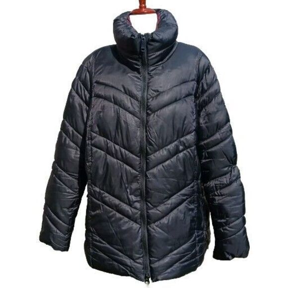 Sam Edelman Jackets & Blazers - Sam Edelman Puffer Jacket Womens Size 3XL Quilted Insulated Coat Black FLAW